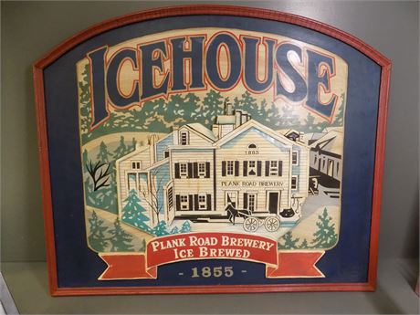 Icehouse Beer Sign Plaque