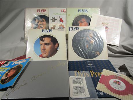 Elvis LP Collection, Originals and Inserts with Posters