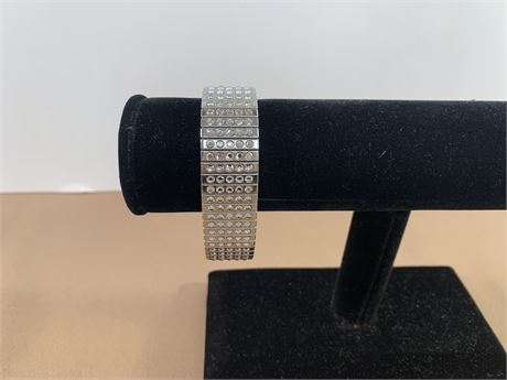 SWAROVSKI Crystal Stainless Steel Stretch Bracelet