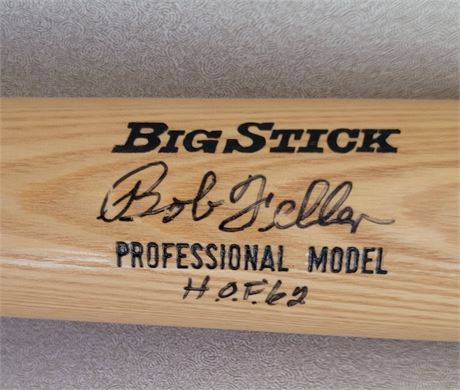 Bob Feller Cleveland Indians Autograph Rawlings Baseball Bat