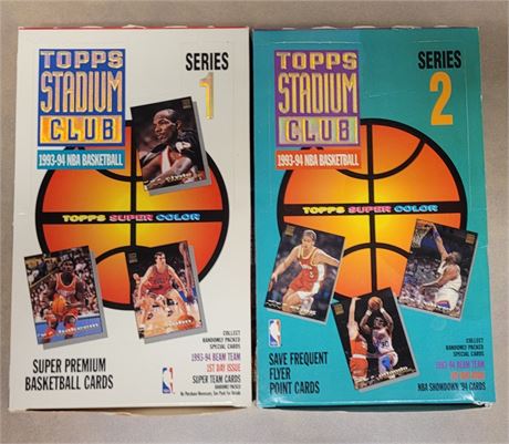 1993-94 Stadium Club Basketball Factory Sealed packs