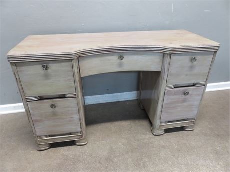 Vintage Art Deco Kneehole Desk