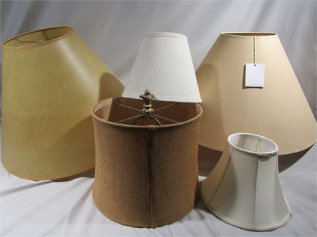 5 Piece Lamp Shade Lot, like New Condition