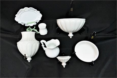 Wall Hanging, Sconces from Italy & Pitcher Set