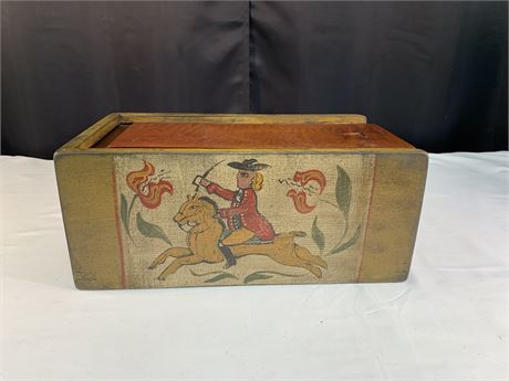 Signed Kathy Graybill  Primitive Candle Box