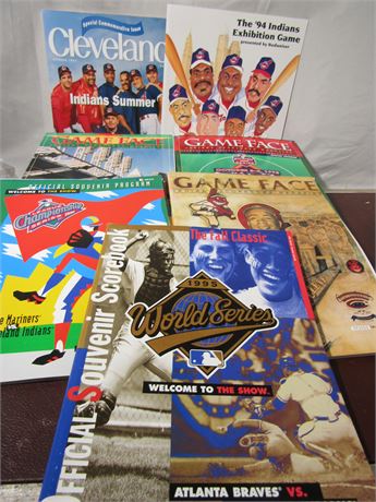 Indians Programs and GameFace Magazines, World Series, Playoffs and Opening Day