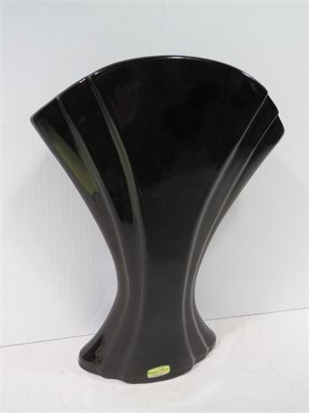 HAEGER Art Deco Style Black Ceramic Vase