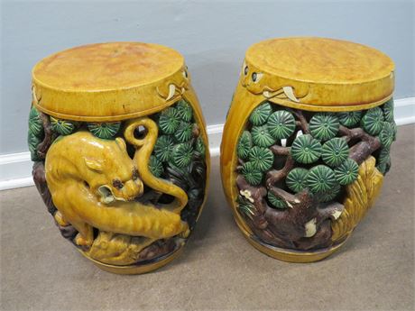 Asian Ceramic Garden Stools