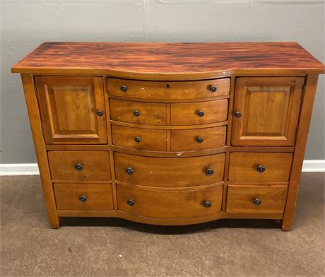 Broyhill Wood Bow Front Dresser