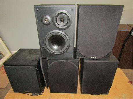 KLH Home System Speakers and Advent Subwoofer