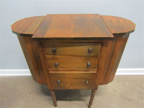 Vintage Sewing Table  by Imperial Furniture, Mahogany