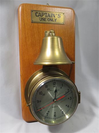 Vintage Bell Ships Clock