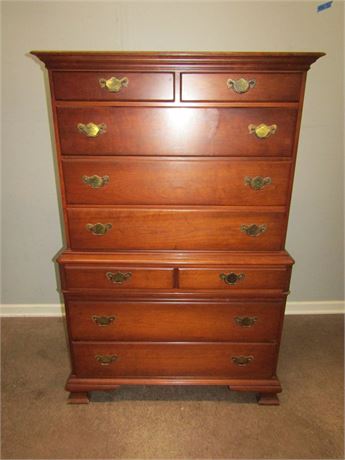 Chippendale Style Cherry Dresser Chest Of Drawers By Pennsylvania House
