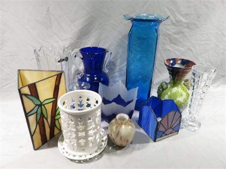 Assorted Glassware / Crystal / Pottery