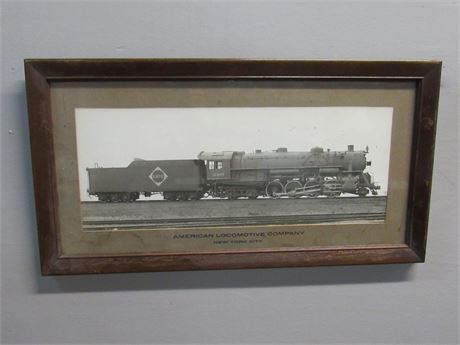 Vintage/Antique American Locomotive Co NYC Erie Railroad Steam Engine 3305 Photo