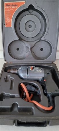 Vintage Black and Decker Drill with Original Case