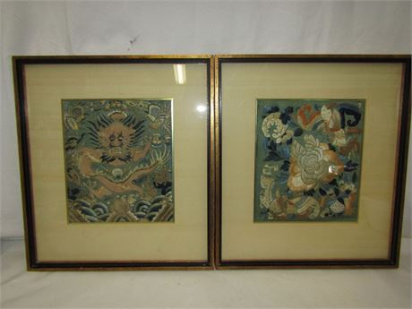 Original Antique Chinese Embroidered Art
