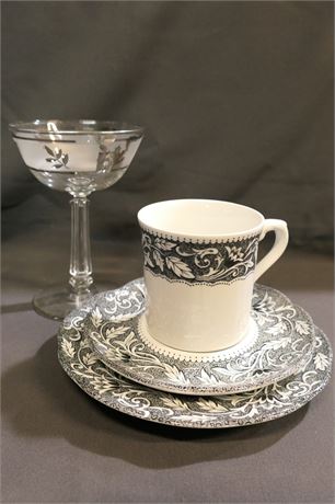 Tea Set and Stemware