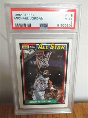 1992 Topps #115 Michael Jordan MINT 9 PSA