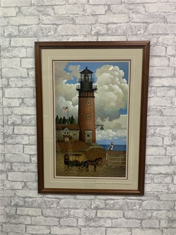 Charles Wysocki,Signed and Numbered,“Daddy’s Coming Home”