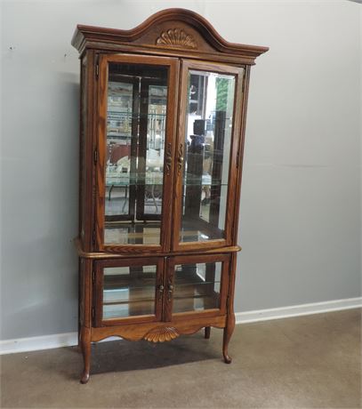 Vintage Curio Display Cabinet