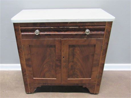 Antique Marble Top Dry Sink