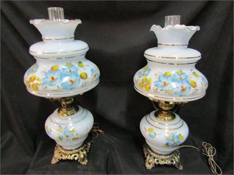 Victorian Style Glass Lamps