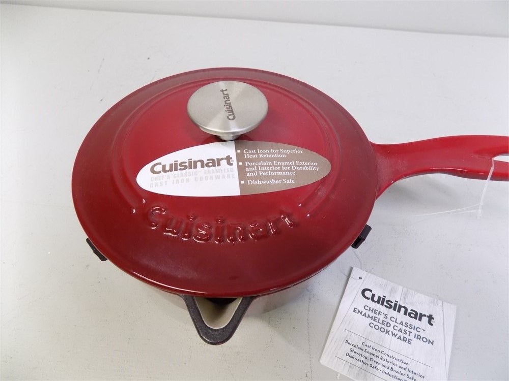 Transitional Design Online Auctions - Cuisinart Cast Iron Cookware