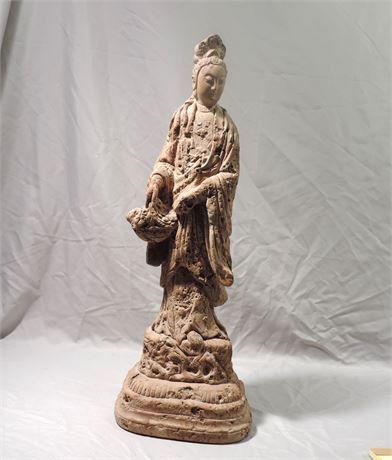 Vintage Guanyin Sculptured Statue
