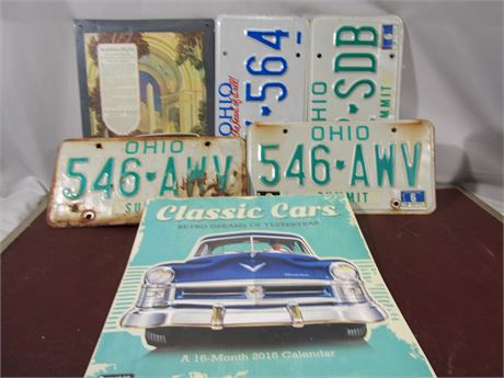 Ohio License Plates, and Classic Car Calendar