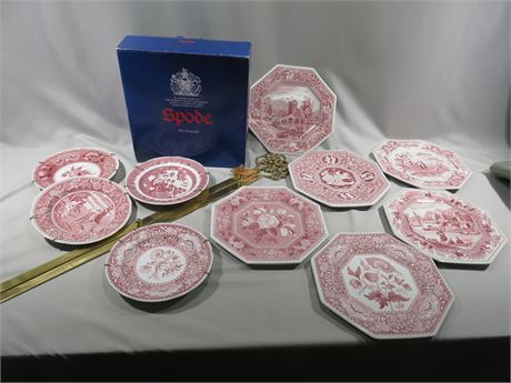 SPODE China Collector Plates