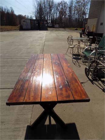 Wooden Picnic Style Table