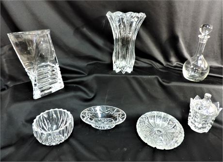 WATERFORD Crystal Oval Candy Dish / Miller Rogaska / Boris Kidric Decanter
