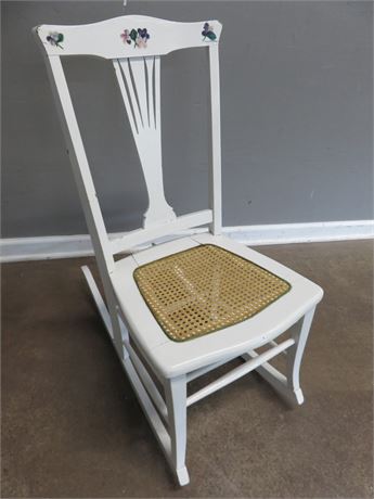 Children's Cane Seat Rocking Chair