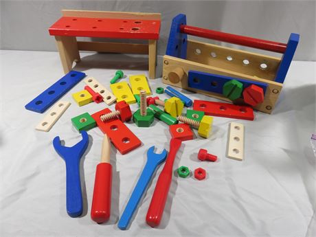 MELISSA & DOUG Wooden Tool Box Play Kit