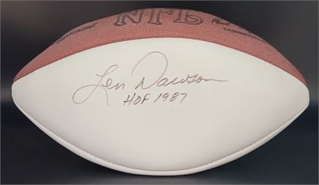 Len Dawson Autograph Football Kansas City Chiefs