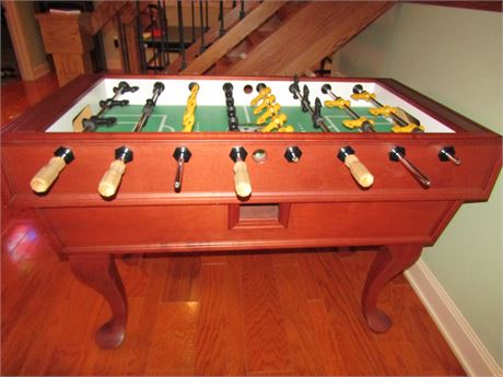 Tornado Foosball Table, Professional Model, with Custom Wood Base