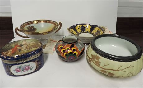 Vintage Mark & Butherz Carlsbad / Goebelin Germany Vase / Nippon / Noritake