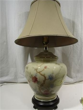 Ceramic Floral Lamp