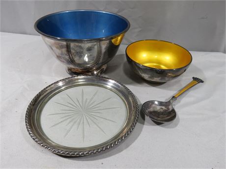 Decorative Silverplate & Sterling Tableware