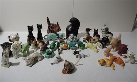 Vintage Ceramic Cat Lot