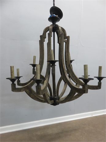 Craftmade  Winton 12-Light Weathered Pine French Country/Cottage Chandelier