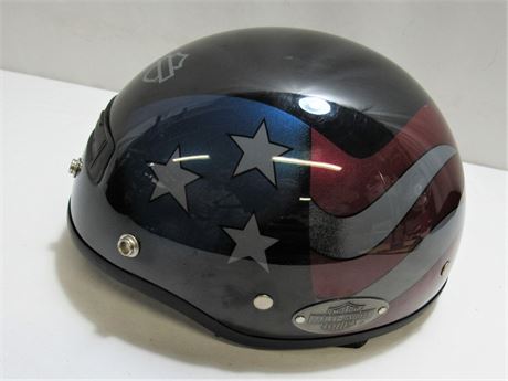 Harley-Davidson Stars and Stripes - Flag Motorcycle Helmet with Storage Bag
