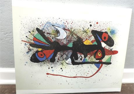 JOAN MIRO 'Blossoming Acicia Branches' Print / Signed / (6 / 50)