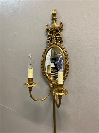 Brushed Gold Metal Candlestick Lamp