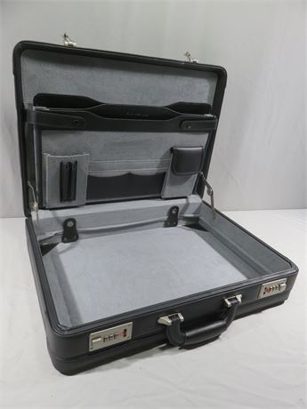 AlpineSwiss Men's Expandable Leather Attache' Briefcase