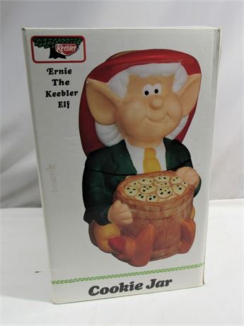 NIB - Ernie The Keebler Elf Cookie Jar
