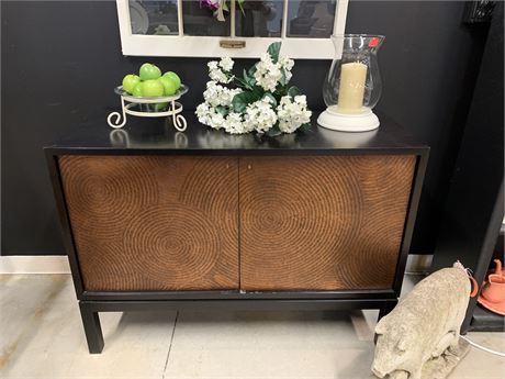 Black Console Table with Storage