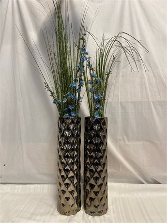 Ceramic Chrome Color Vases