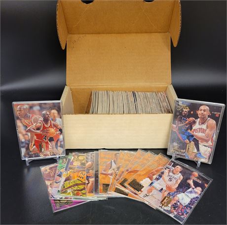 1994-95 Flair Basketball Box with Michael Jordan, Jason Kidd Rookie, Grant Hill